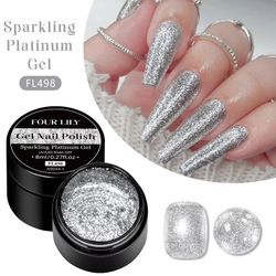 Sparkling Platinum Gel- Silver- 8ml