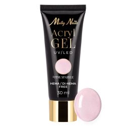 Polygel - Pink Sparkle - 30 ml Hema Free