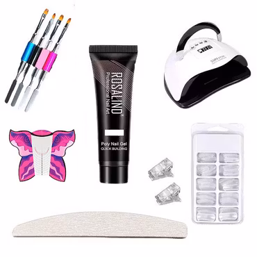 Polygel Startkit Stort - med UV Lampa 180W utan Gelkit
