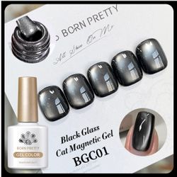 Black Glass Cat Magnetic Gel Nail 01 - 10ml