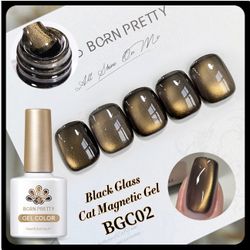 Black Glass Cat Magnetic Gel Nail 02 - 10ml