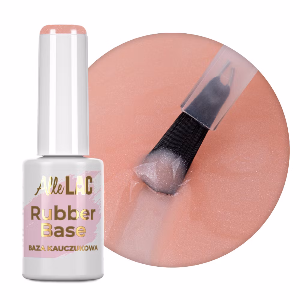 Gellack Rubber Base - Peach Bling 7g