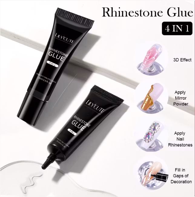Lim för Tippar - Rhinestone Gule 4 in 1 - 15ml
