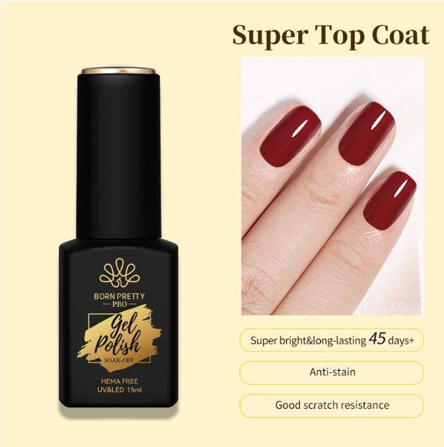 Super Top Coat 15ml - Soak off