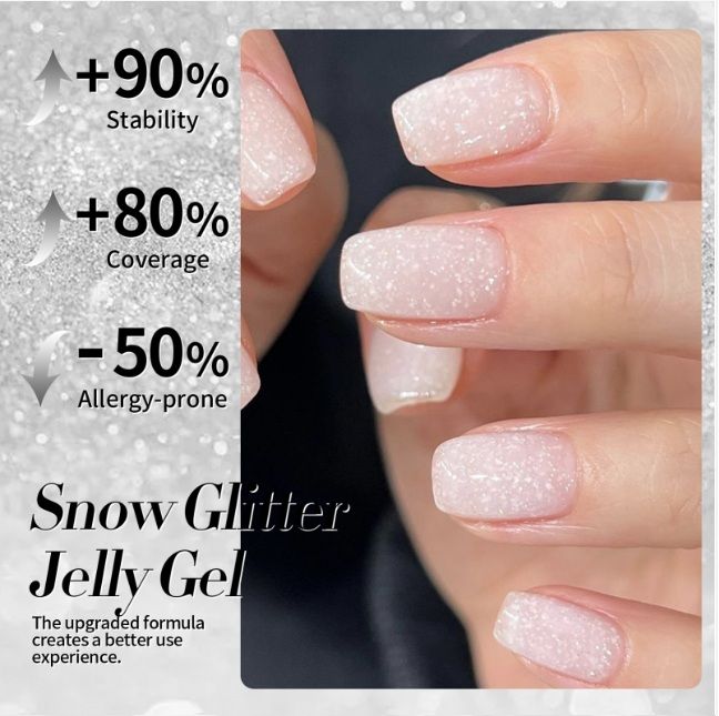 Gellack - Milky Snowflakes Glitter - 10ml