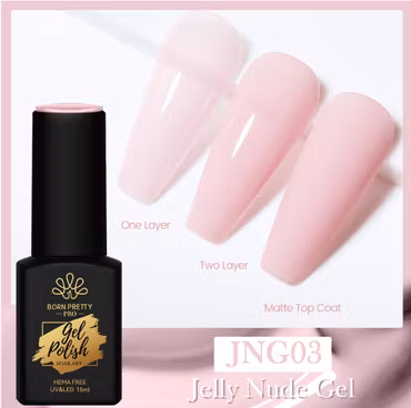 Gellack - Jelly Nude Semi Transparent - 15ml Hema Free