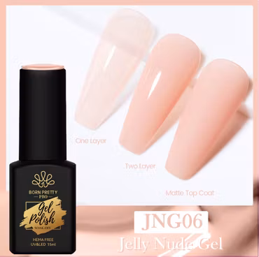 Gellack - Jelly Nude Semi Transparent - 15ml Hema Free