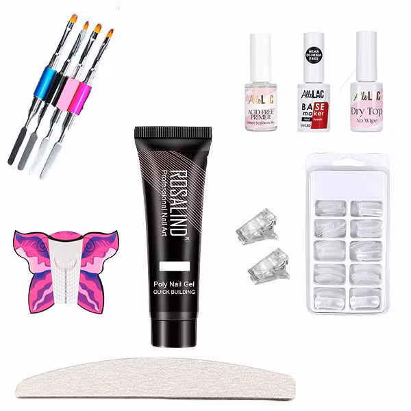 Polygel Startkit Stort - utan UV Lampa