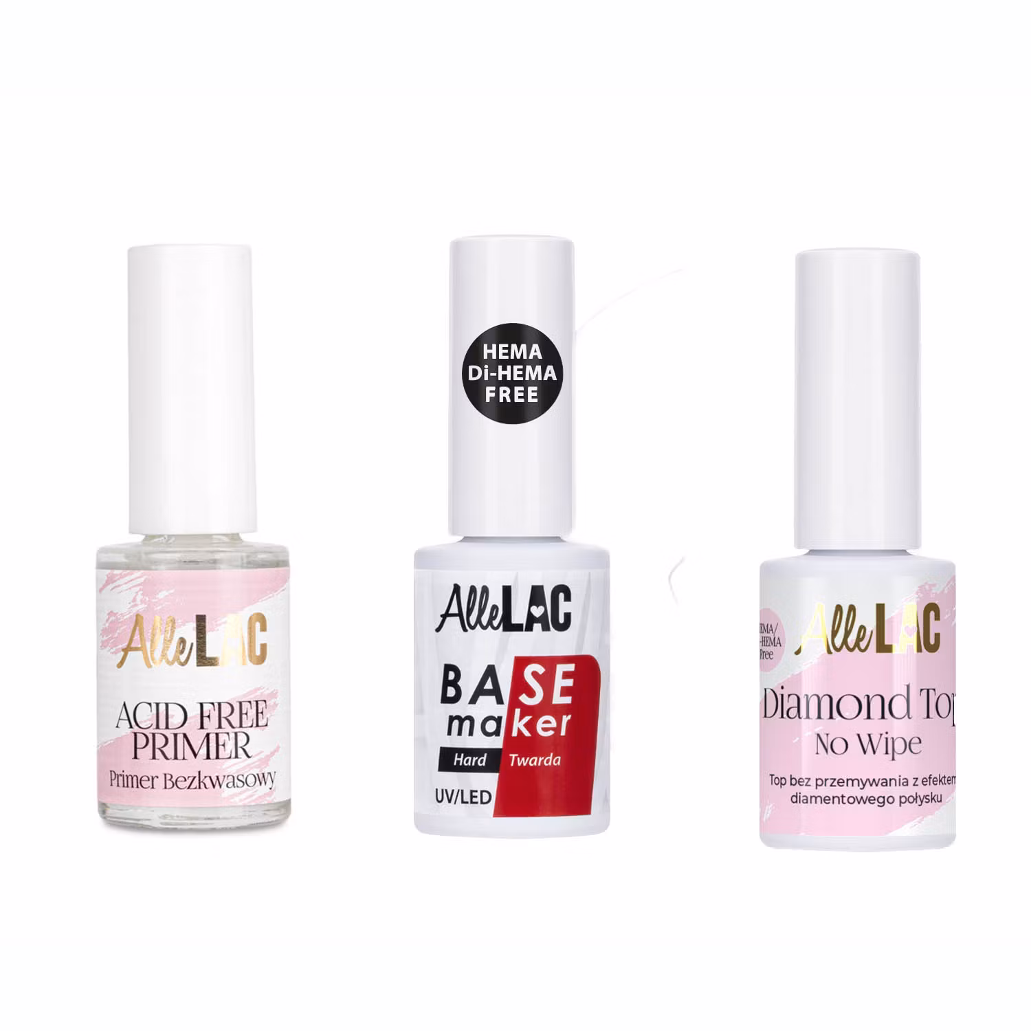 Gellack Kit - Primer, Base & Toplack - Hema Free