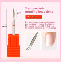 Nagel Drillbit Rostfritt Stål - För Nagelbanden