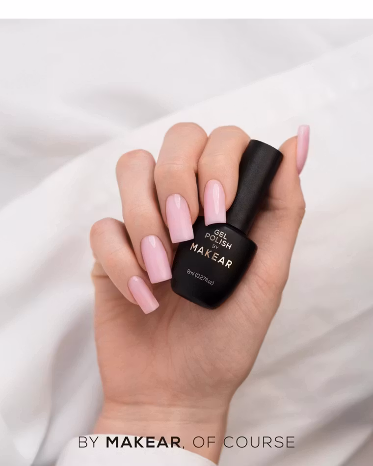 Makear Gellack - Kera Base Vitamin - Light Pink 8ml Hema Free