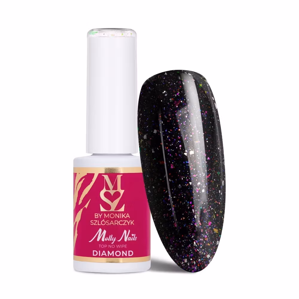 Gellack Top Coat Diamond No Wipe - 7g Night Snow