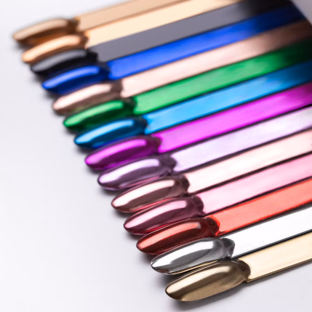 Glass Chrome Mirror Effect Powder - Carmel