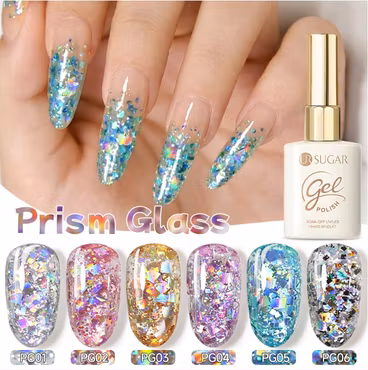 Gellack - Prism Glass - Flash Effect 6 olika färger - 15ml