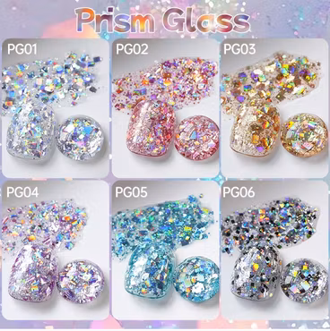 Gellack - Prism Glass - Flash Effect 6 olika färger - 15ml