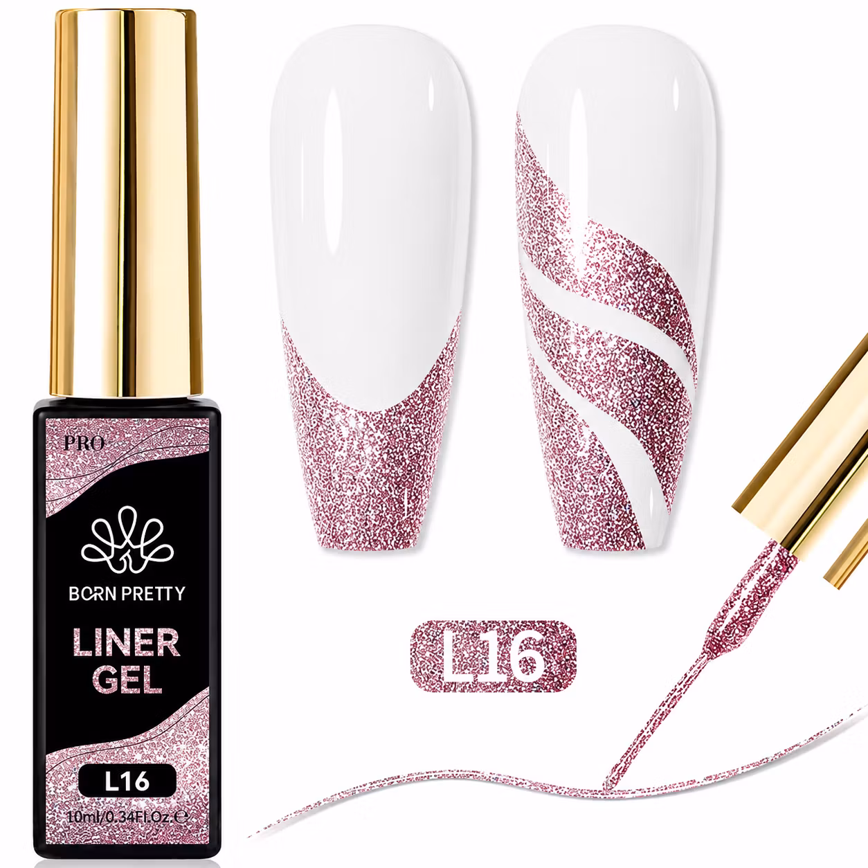 Gellack Decor - Fine Liner - Glitter Dream - 10ml