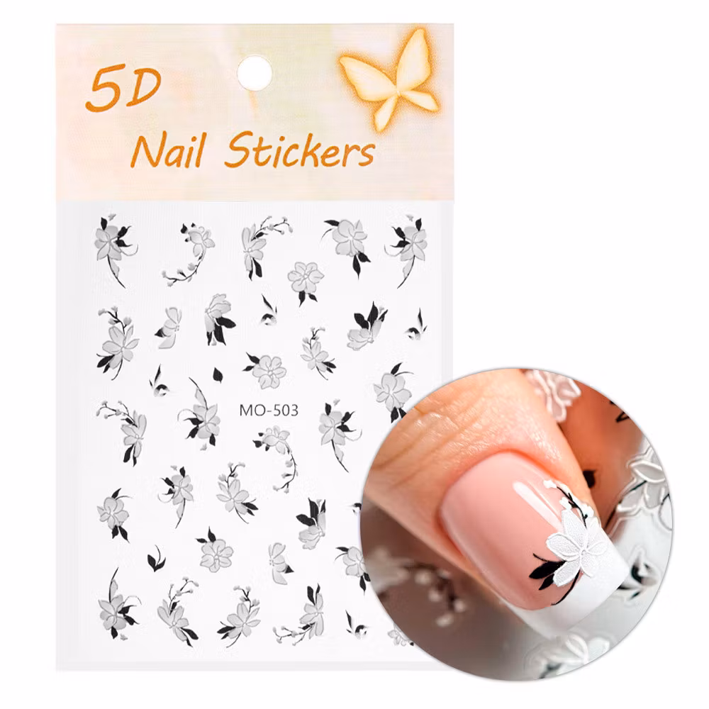 Stickers Pretty White Flowers - M0503