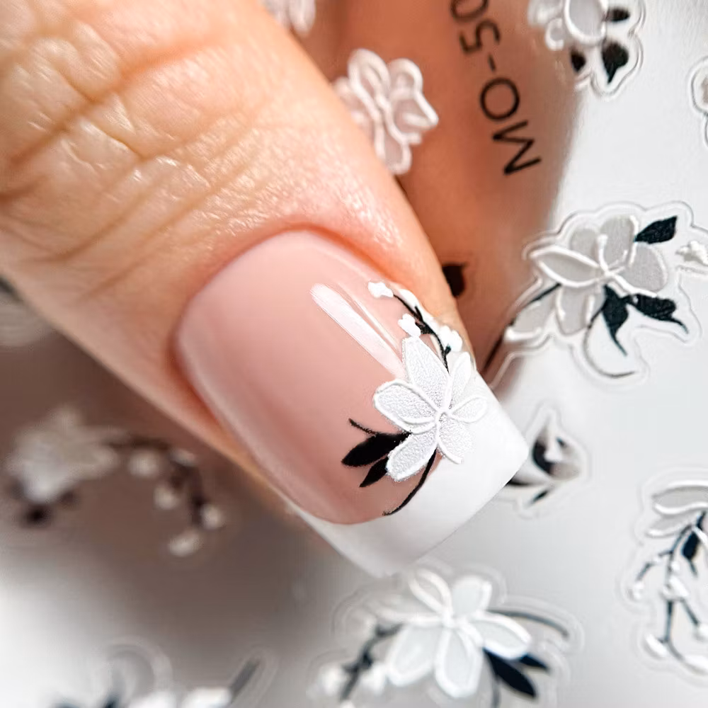 Stickers Pretty White Flowers - M0503