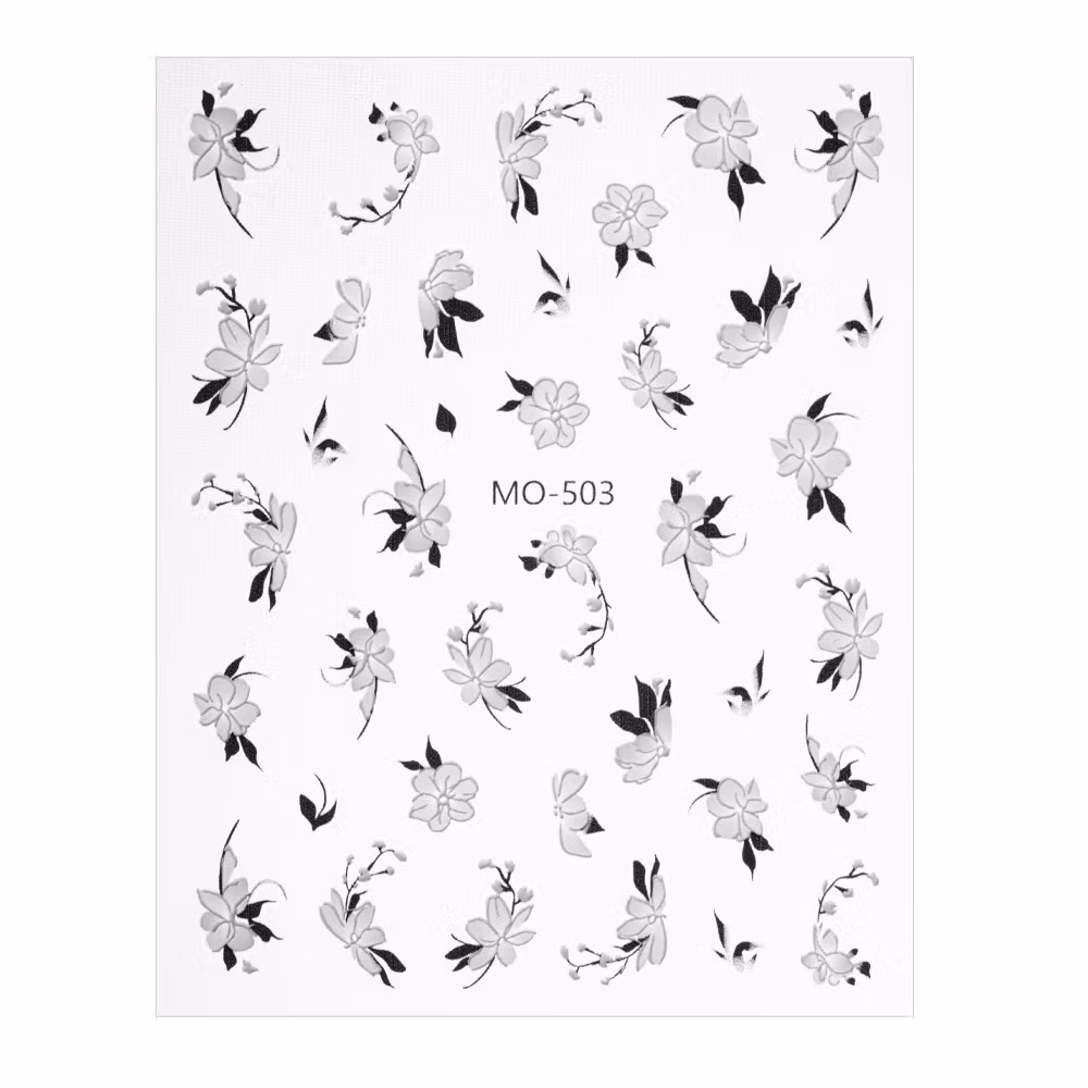 Stickers Pretty White Flowers - M0503