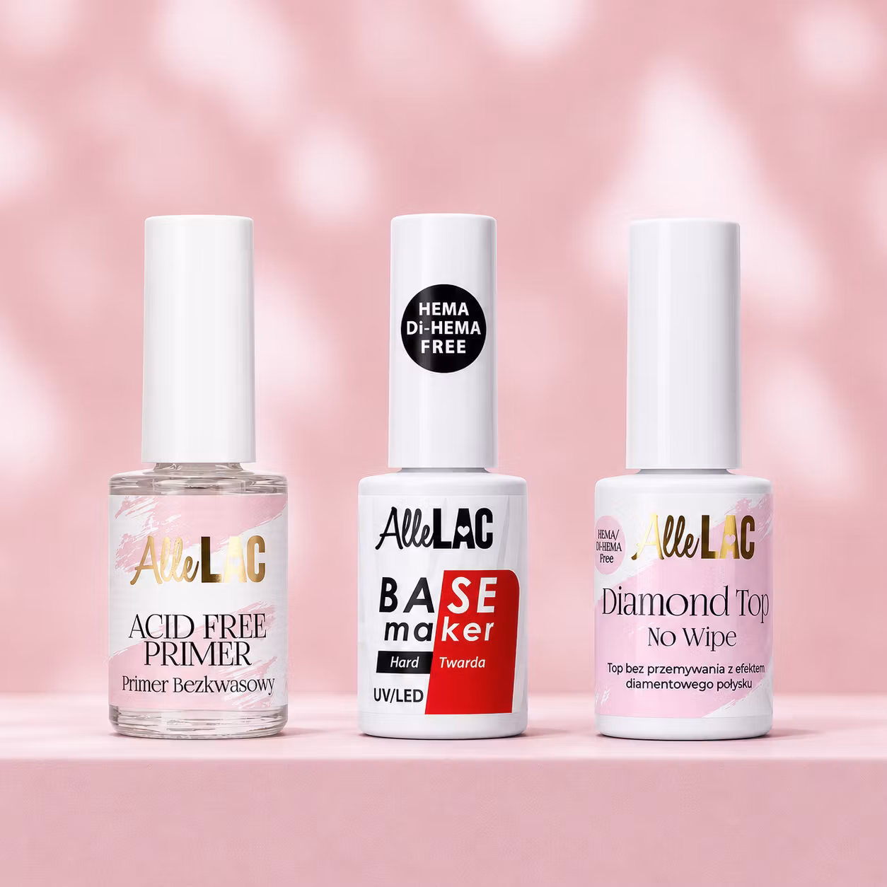 Gellack Kit - Primer, Base & Toplack - Hema Free