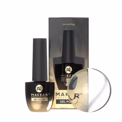 Makear Gellack Top Cat Eye Silver - 8ml Hema Free