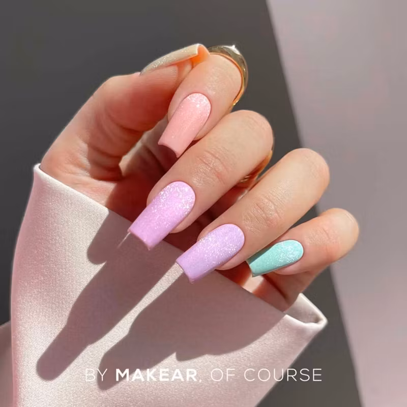 Makear Gellack Top Cat Eye Silver - 8ml Hema Free
