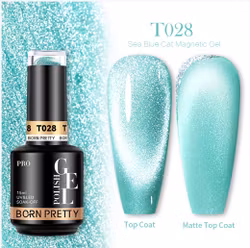 Gellack Cat Magnetic - Sea Blue Crystal - T028 - 15ml