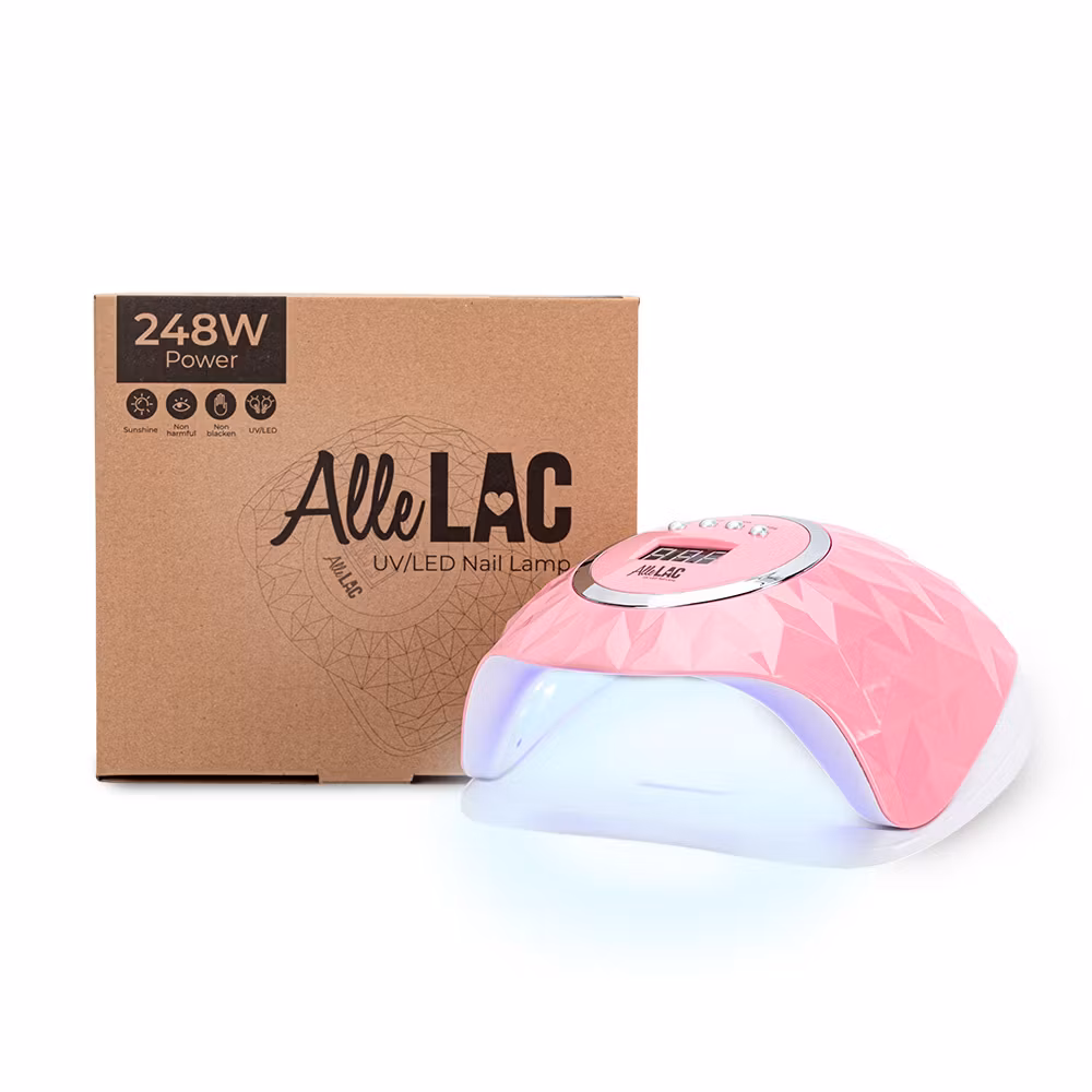 AlleLac UV/Led Lampa 248W - 60 Ledlamp - Rosa