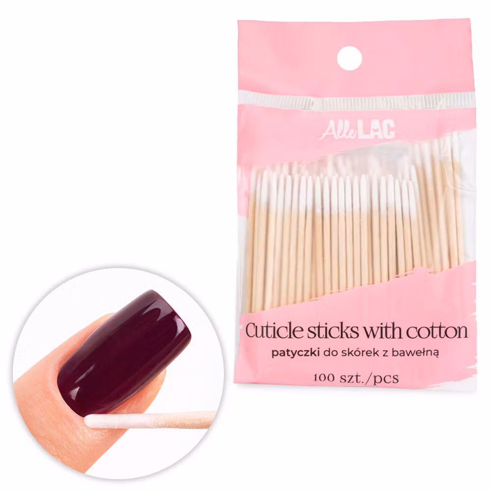 Nagelbands stickor med bomull - 100pcs