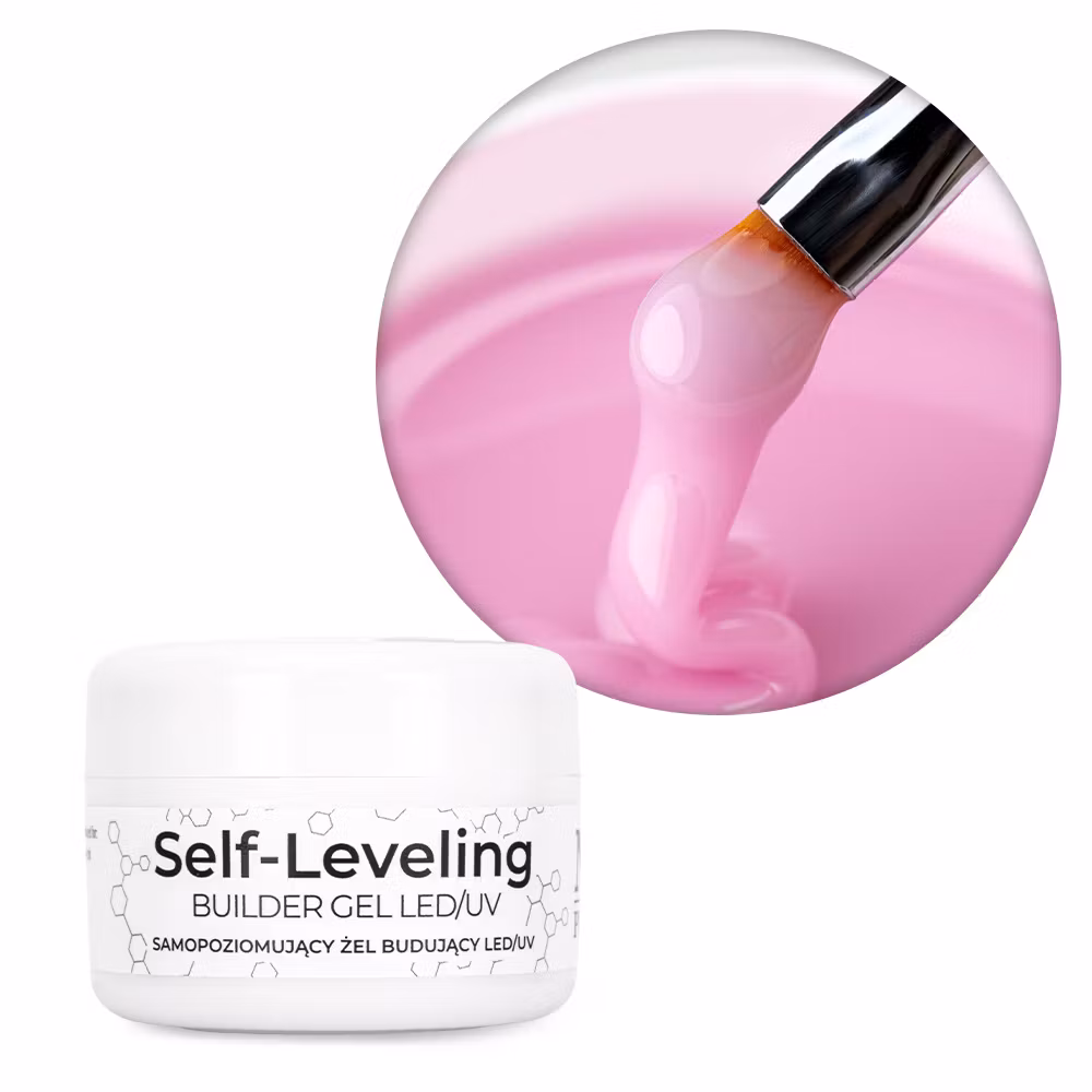 Extension Gel - Self-Leveling Gel - Soft Pink 30g Hema Free
