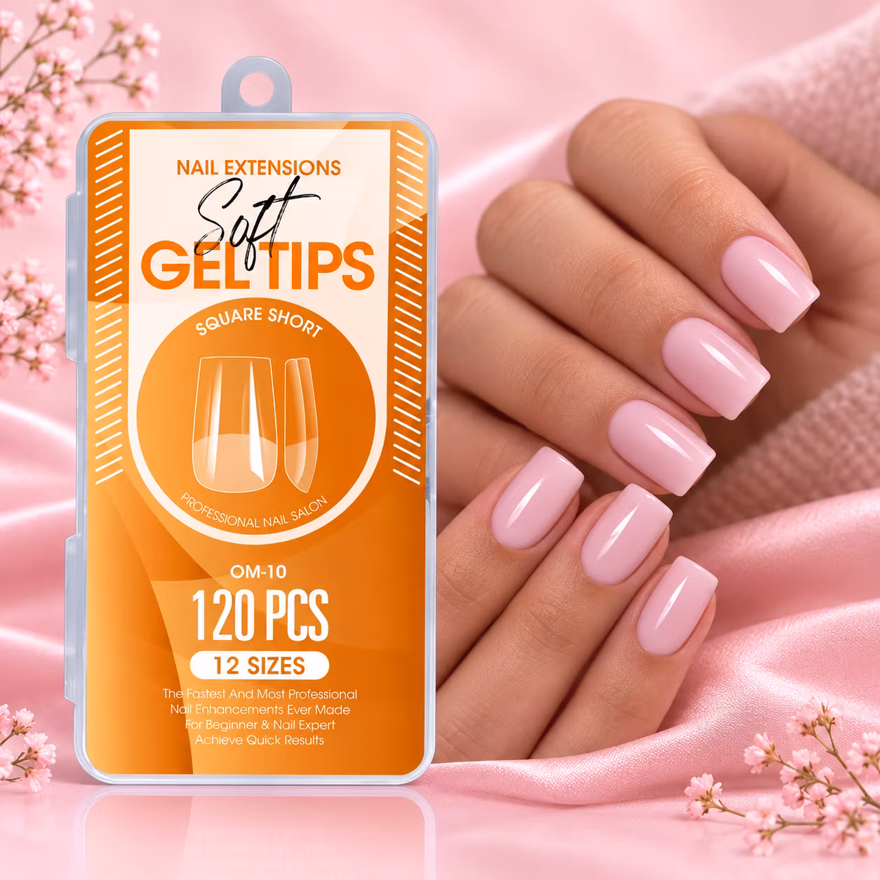 Kopia 120pcs - Soft Gel Tips - Square Short
