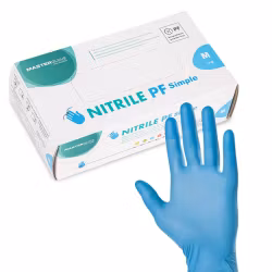 Blåa Nitril Handskar - Strl M - 100pcs