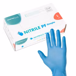 Blåa Nitril Handskar - Strl L - 100pcs