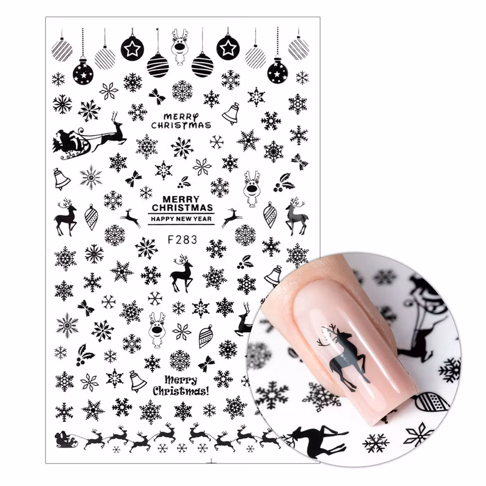 Christmas Stickers - Juliga Stickers - Renar, snöflingor m.m