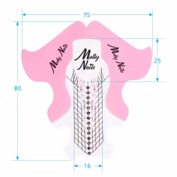 200-pack Nagelmallar 80mm lång