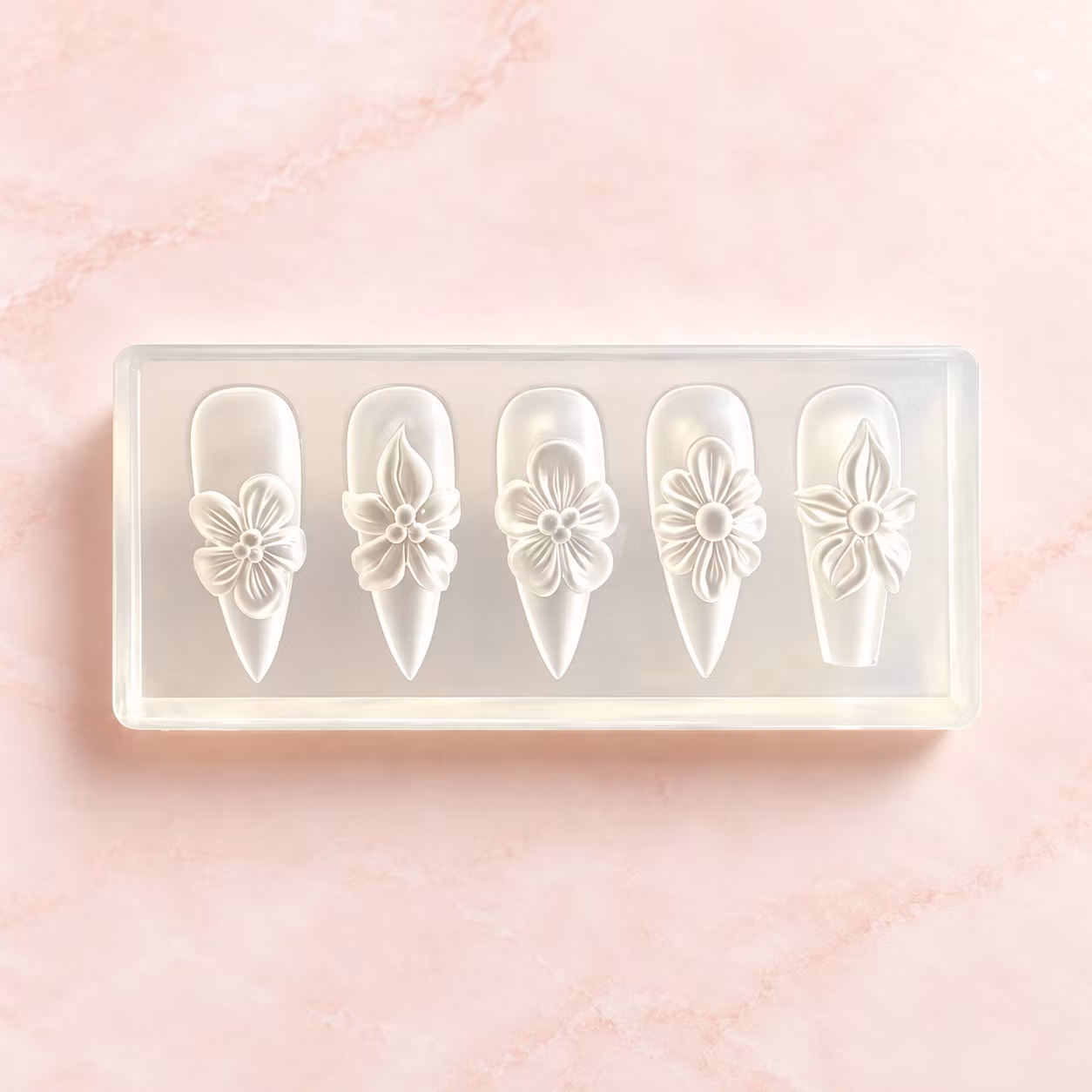 Silikonform för Nagelkonst - Skapa 3D former - Tema Blommor