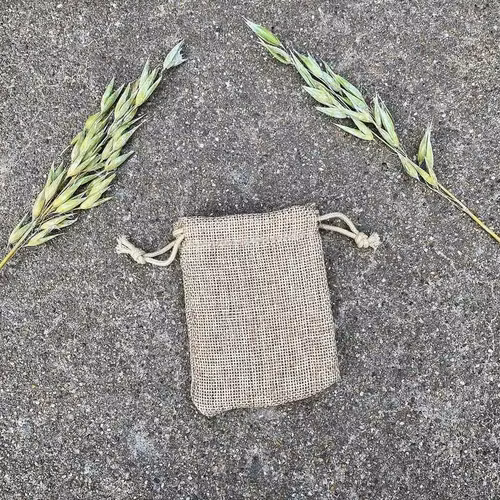 Mindre påse i juteimitation