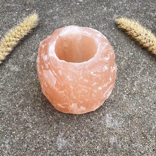 Ljuslykta av saltsten (stor)