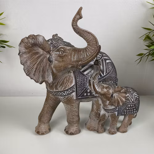 FÖRBESTÄLLNING dekoration elefantmamma & unge