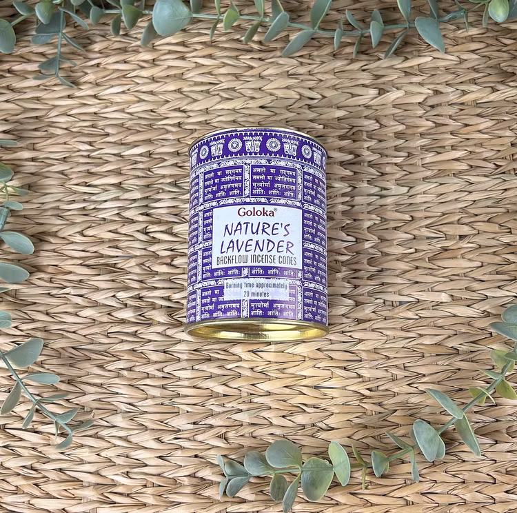 Rökelsekoner backflow Goloka Lavendel (Lavender)