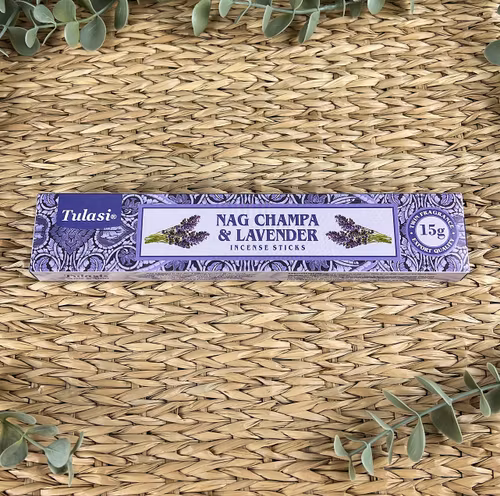 Lavendel/Nag Champa rökelsepinnar (Tulasi)
