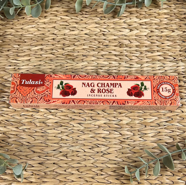 Ros/Nag Champa rökelsepinnar (Tulasi)