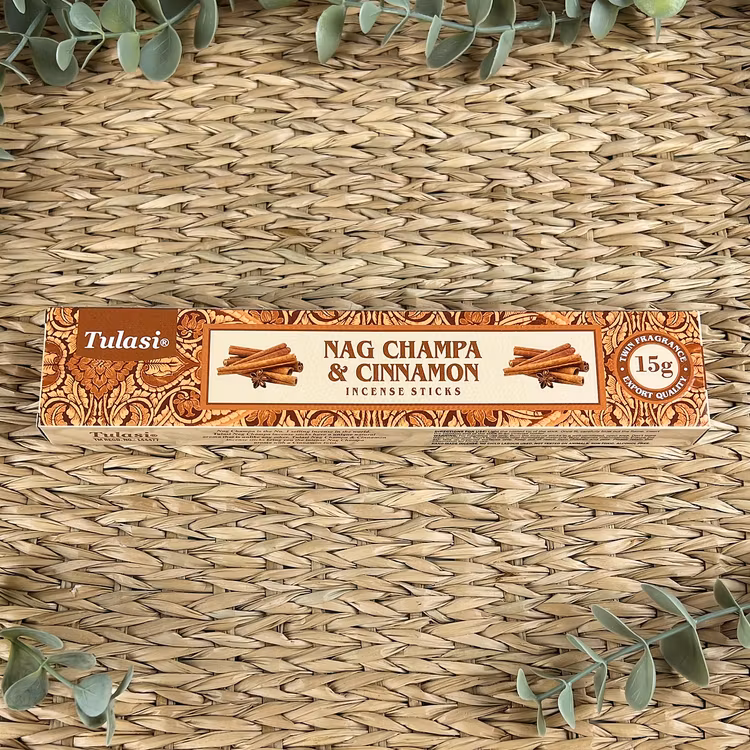 Kanel/Nag Champa rökelsepinnar (Tulasi)