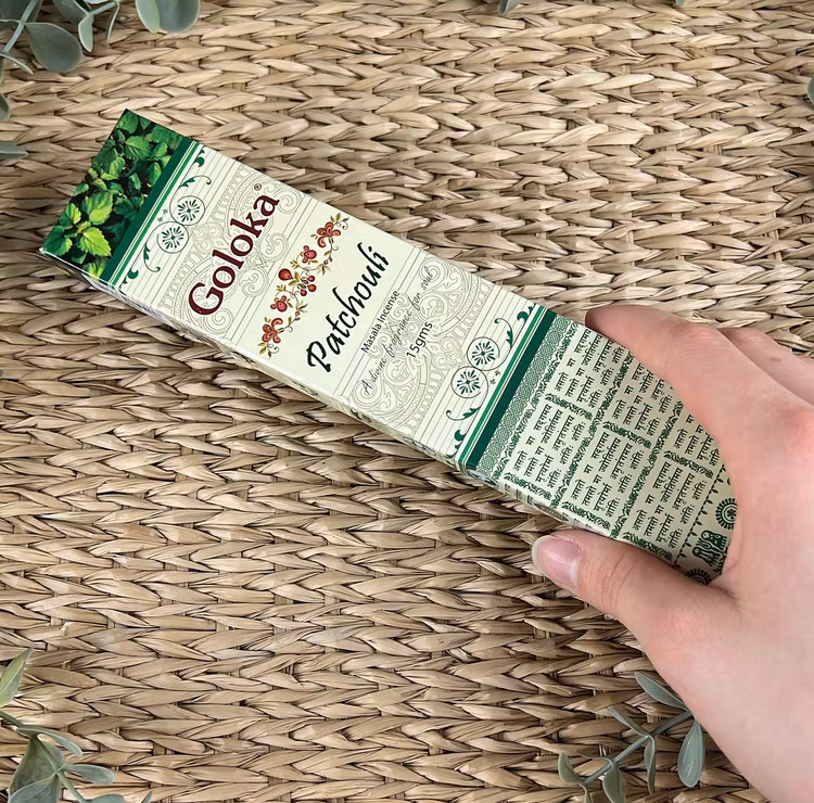 Patcouli rökelsepinnar Goloka
