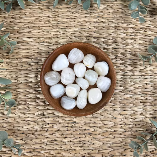 Agat vit trumlad (mellan)