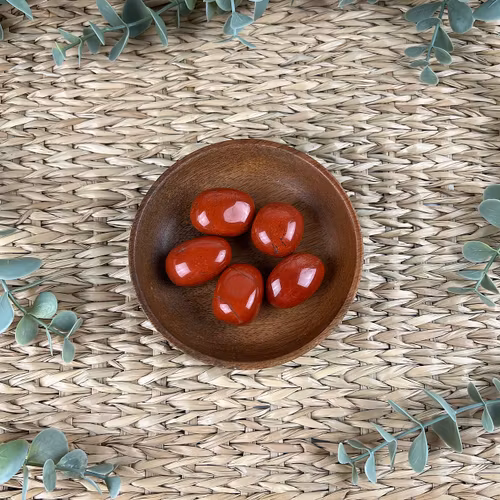 Röd jaspis ”kramis”/cuddle