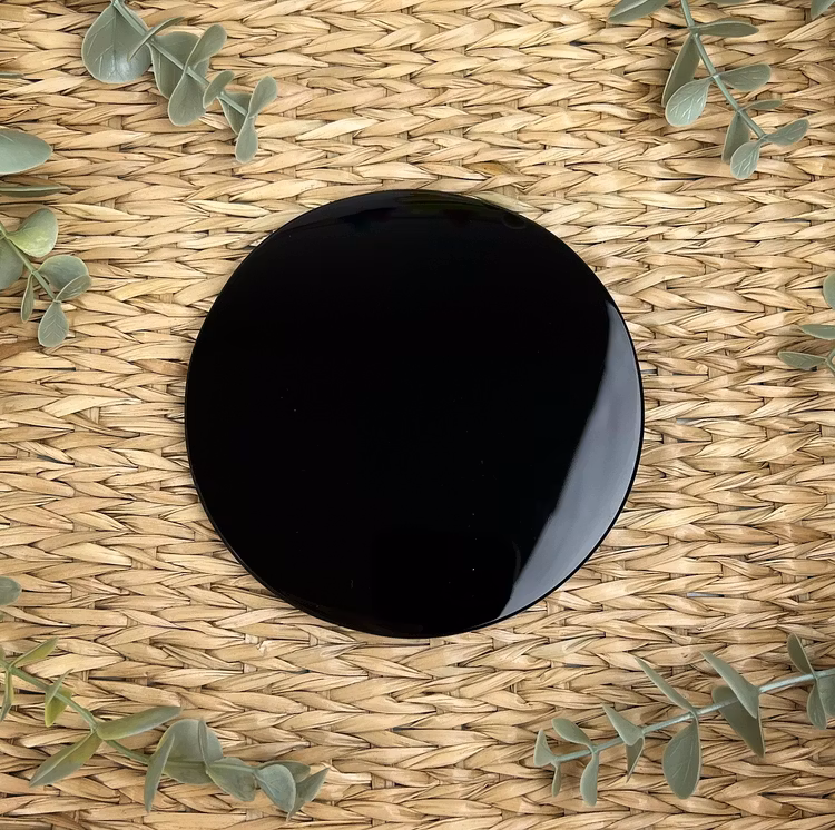 Svart obsidian ”spegel” slät
