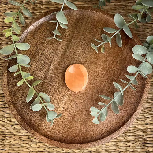 Selenit (orange) orossten/”worrystone”