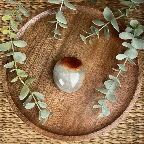 Polykromjaspis meditationssten (handsten) R