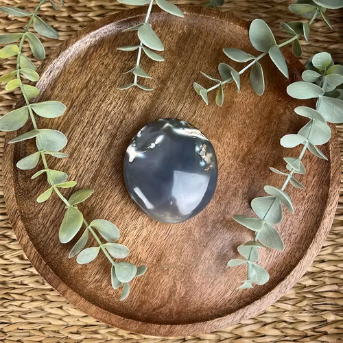 Orca agat (späckhuggaragat) meditationssten (handsten) B